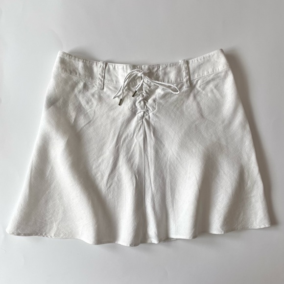 Ralph Lauren Rugby Collection Linen Mini Skirt - Picture 2 of 8